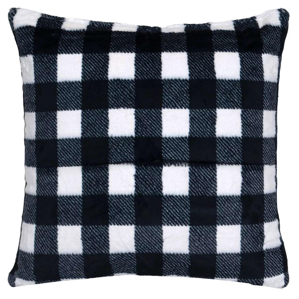 Traditional Checkers Snow Euro Sham Premium