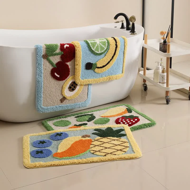 High-Quality Ownkoti Fun Fruit Non-slip Bath Mat Excellent