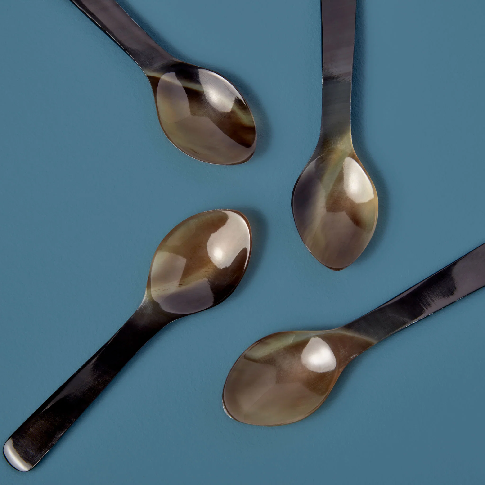 Exclusive Horn Teaspoons Set of 4 Superior
