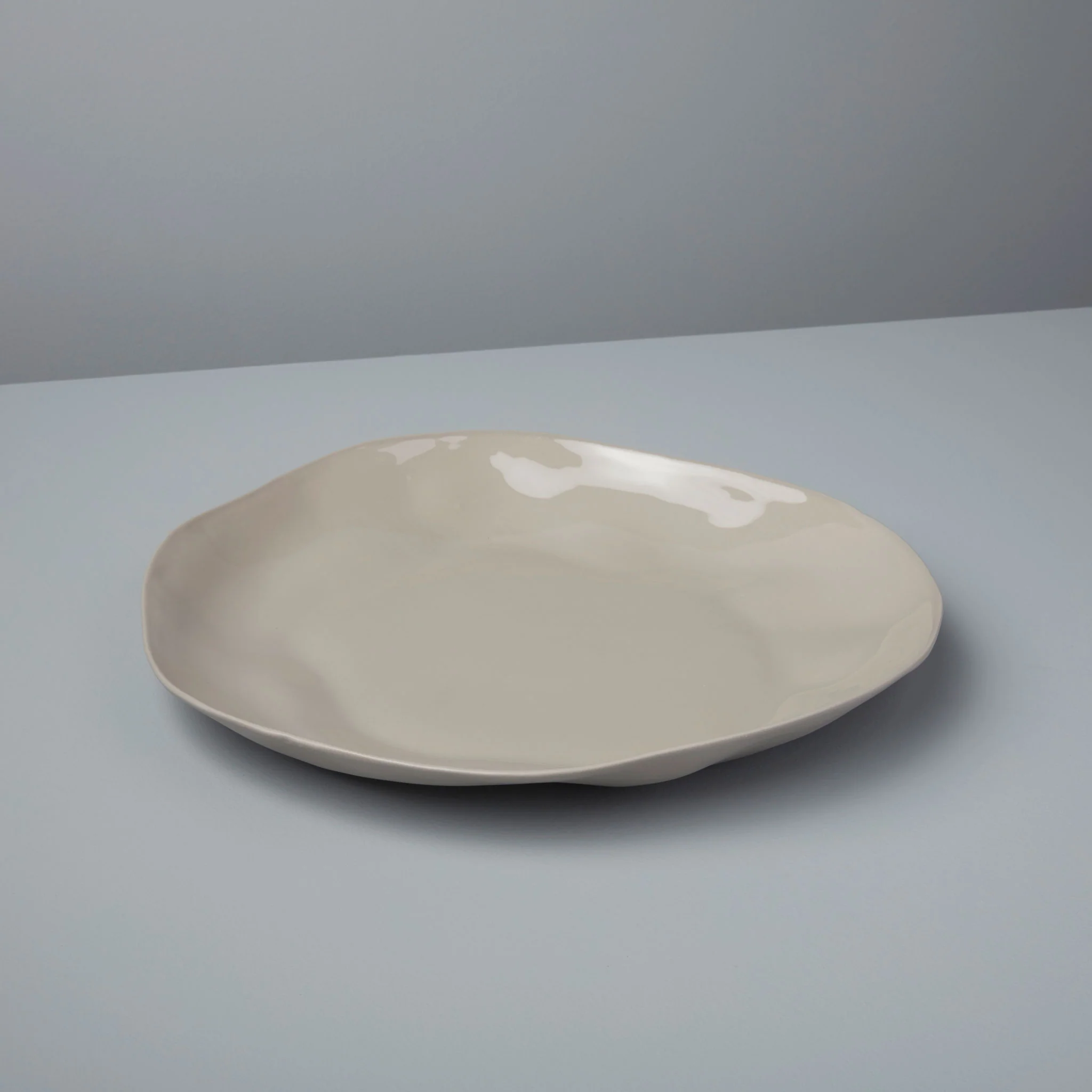 Crafted Tam Stoneware Platter Sterling Sustainable