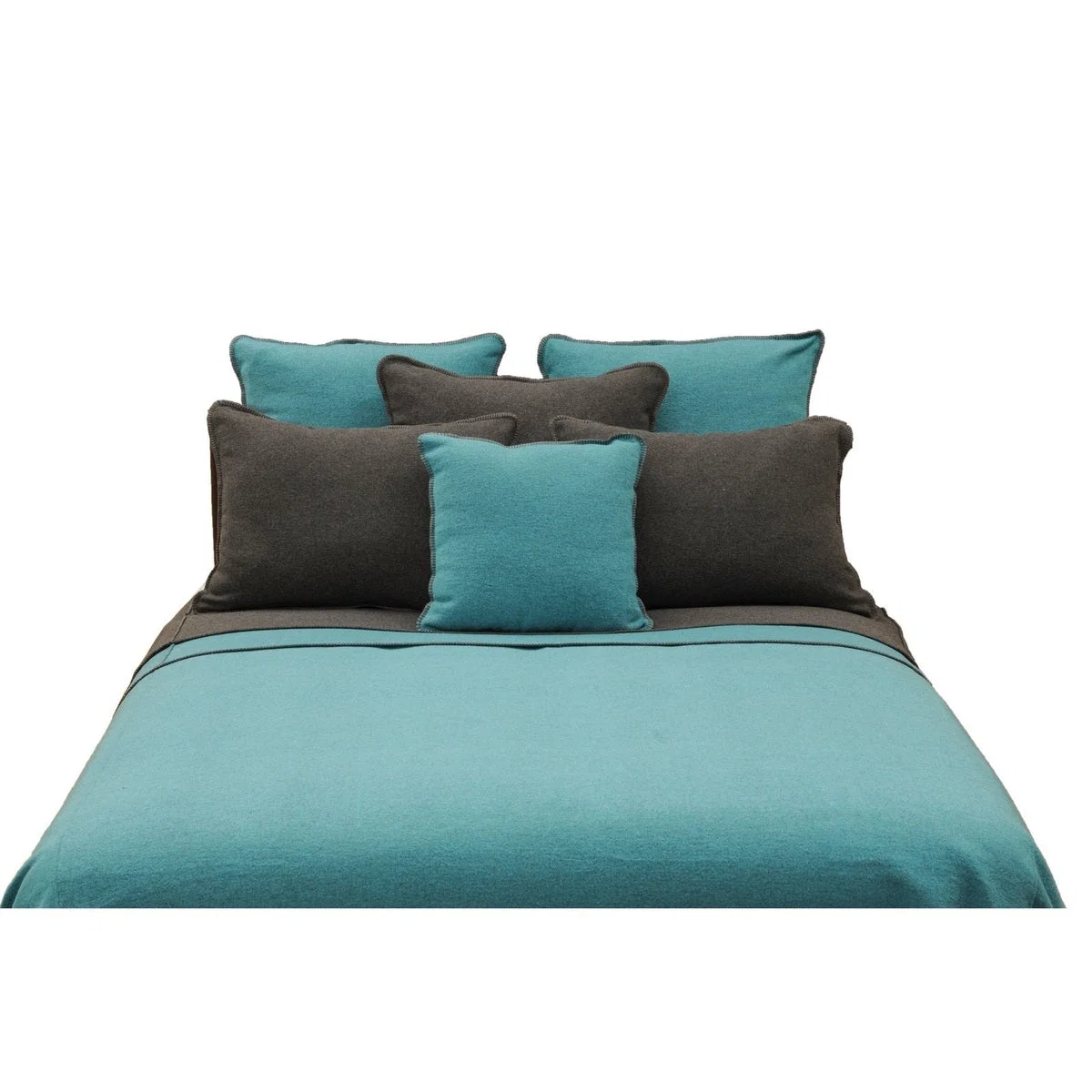 Stylish Solid Turquoise Bedspread Sustainable
