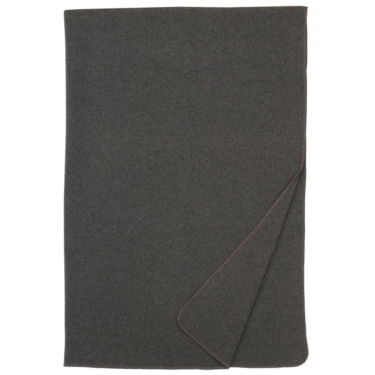 Relaxed Solid Greystone Throw Crafted