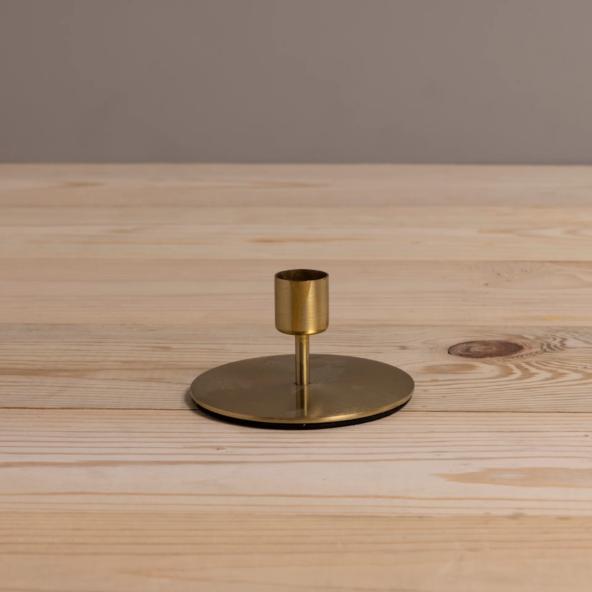 Lightweight Kent Gold Taper Candle Holder Short Certified