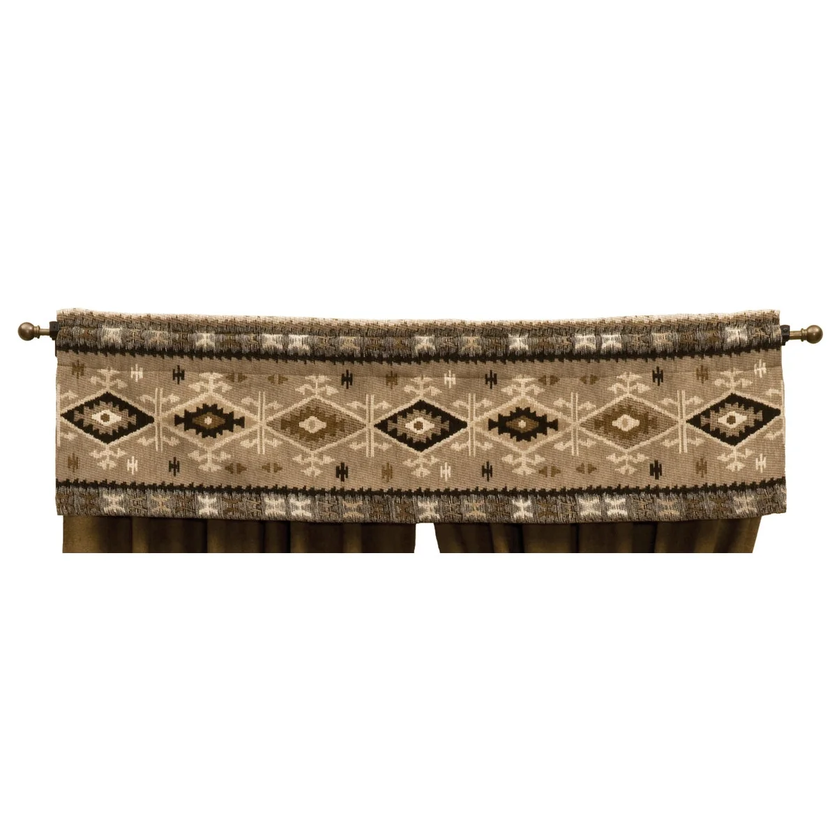 Contemporary Mountain Storm Valance Traditional