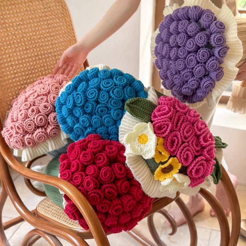 Excellent Ownkoti Rose Bouquet Pillow Blanket 2-in-1 Minimalist