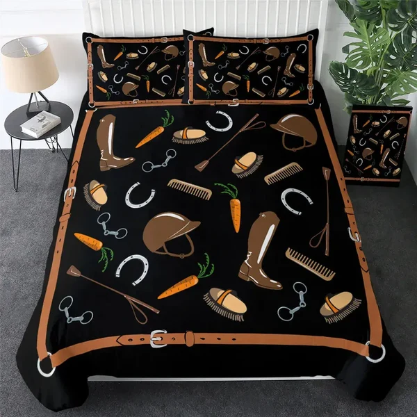 Casual Horse Riding Duvet Cover Selected