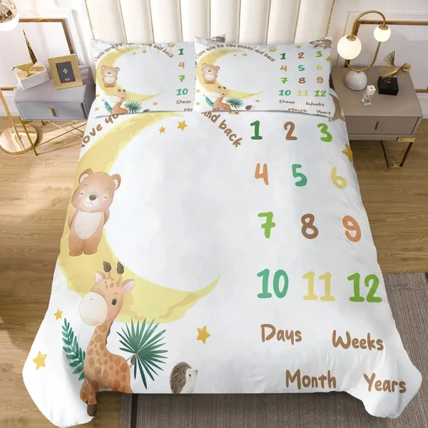 Professional Giraffe Bear Duvet Cover Genuine