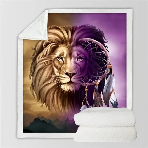 Reliable Lion Throw Blanket Environmentally Friendly