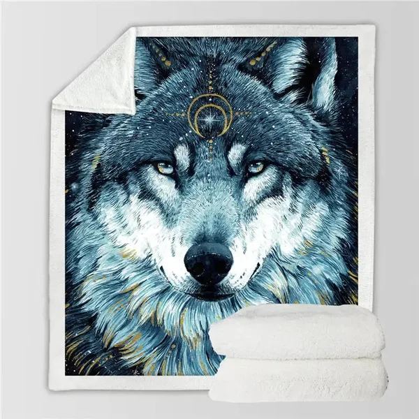Advanced Wolf Throw Blanket Fast