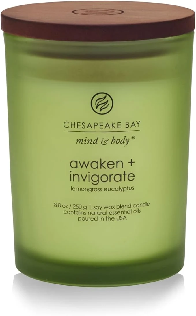 Smooth Chesapeake Bay Candle PT40886 Scented Candle Awaken Invigorate Medium Green Optimized