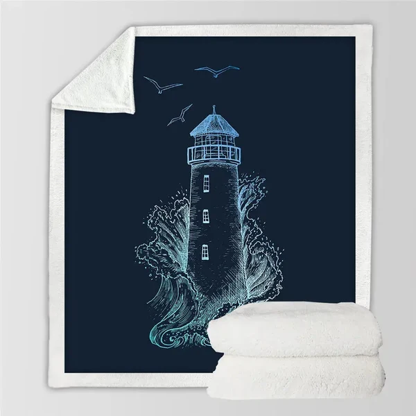 Quality Lighthouse Throw Blanket Convenient