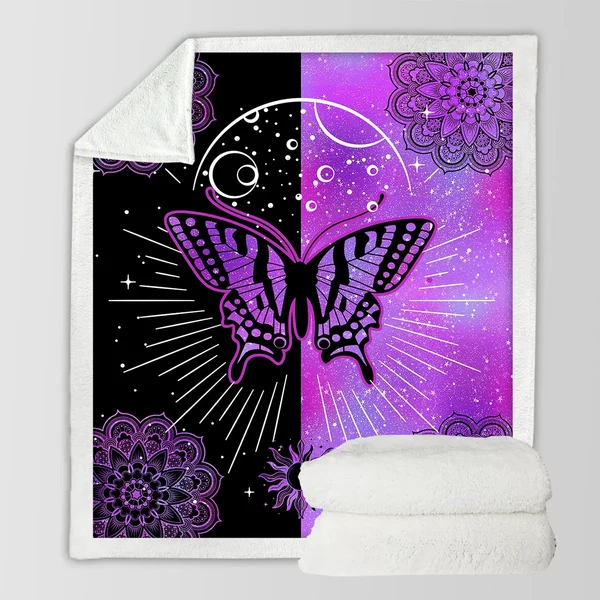 Top-Quality Butterfly Throw Blanket Sustainable