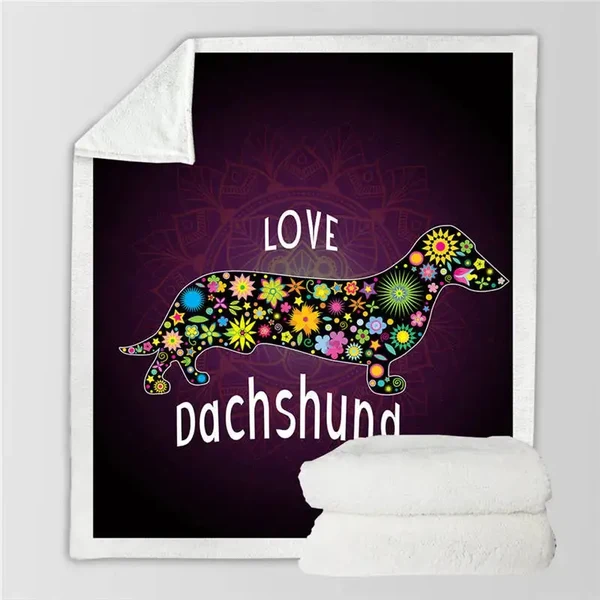 Proven Dachshund Throw Blanket Fine Crafted