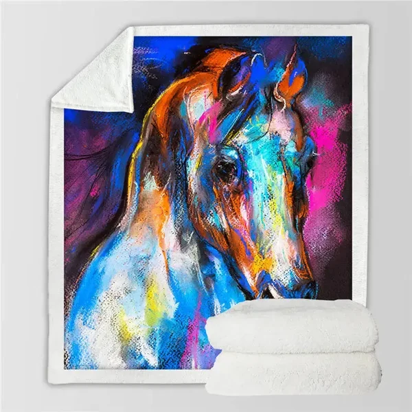 Versatile Horse Throw Blanket Fine