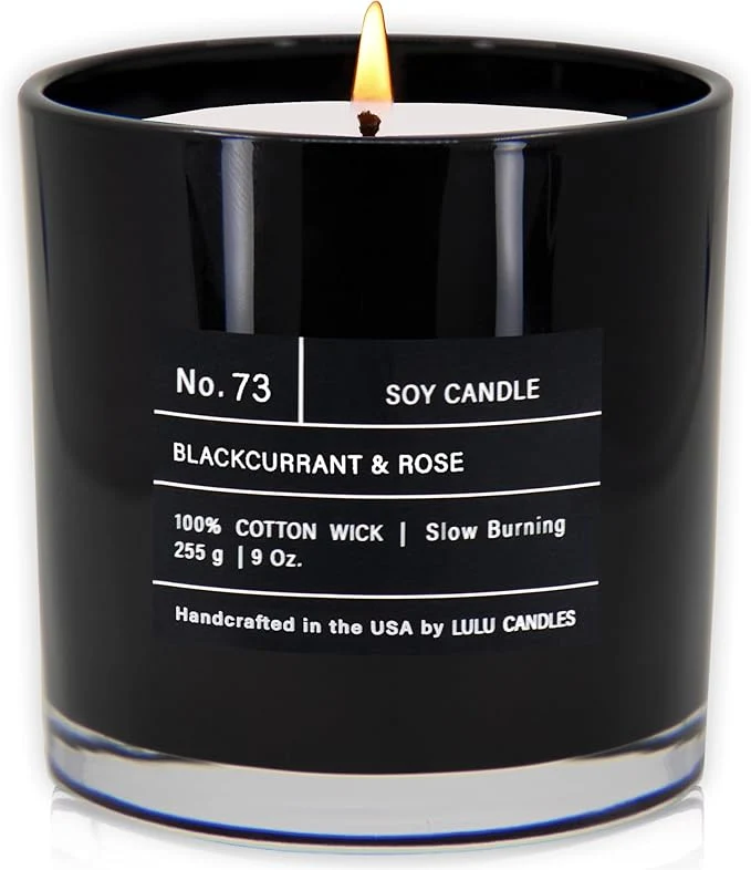 Convenient Lulu Candles Blackcurrant Rose Smells Musky Floral Luxury Scented Soy Natural