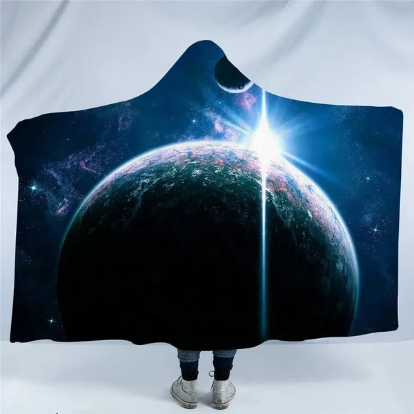 Breathable Moon Eclipse Hooded Blanket Reliable