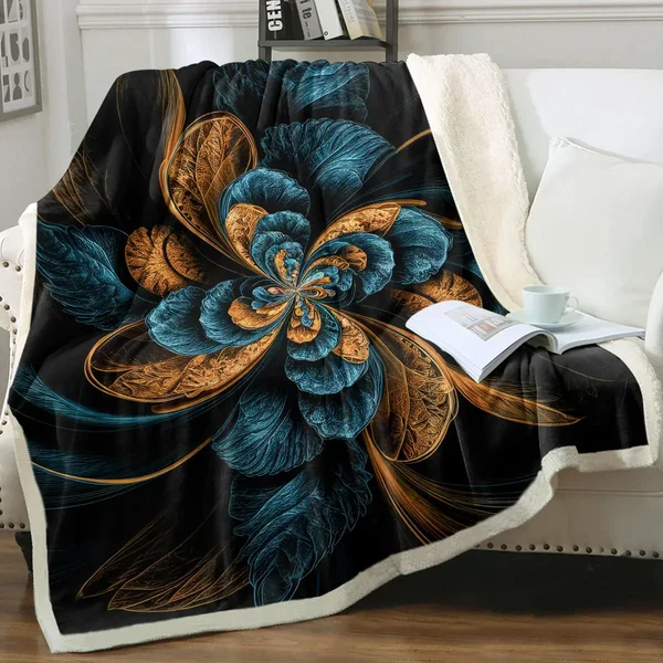 Quality Flower Throw Blanket Safe