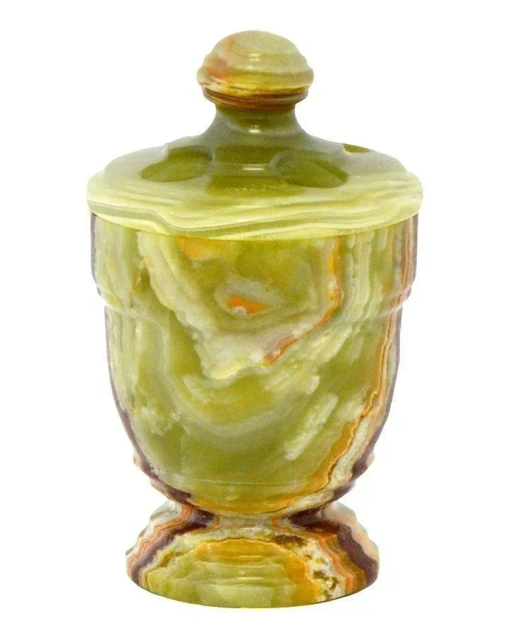 Detailed Classic Green Onyx Toothbrush Holder High-Grade