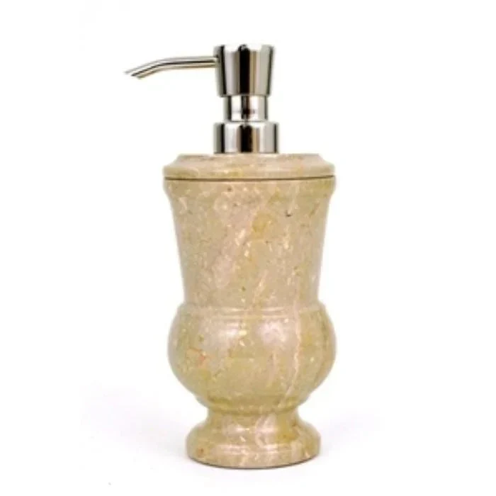 Effective Soap amp Lotion Dispenser of Sahara Beige Marble – Pacific Collection Minimalist
