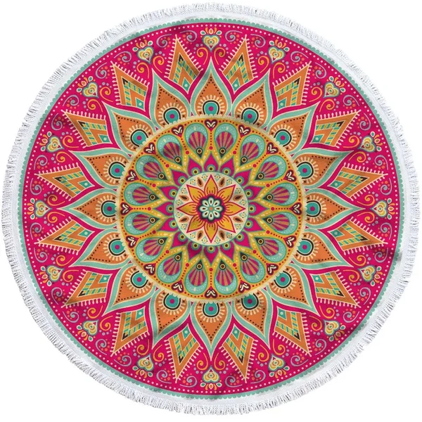 First-Class Mandala Round Towel Versatile