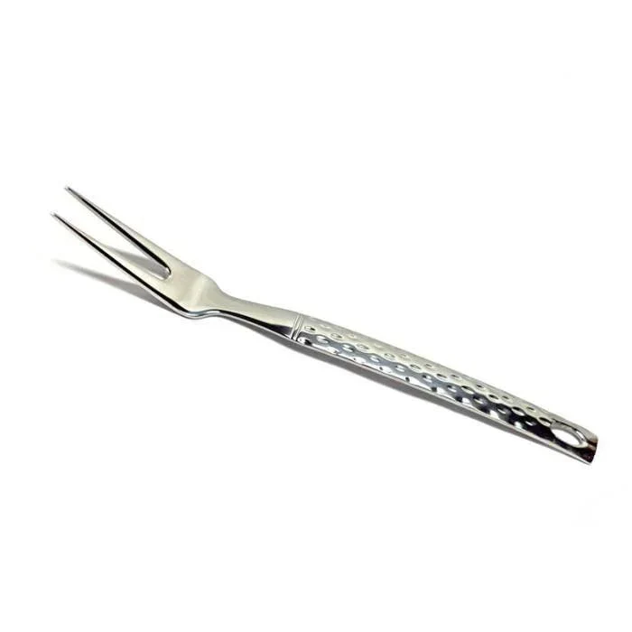 Luxury Meat Carving Fork with Hammered Design Handle High-Grade