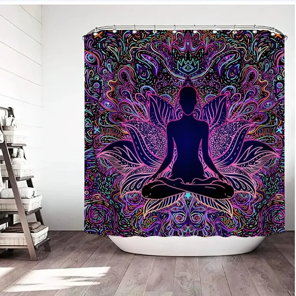 Soft Mandala Healing Shower Curtain Carefully Designed