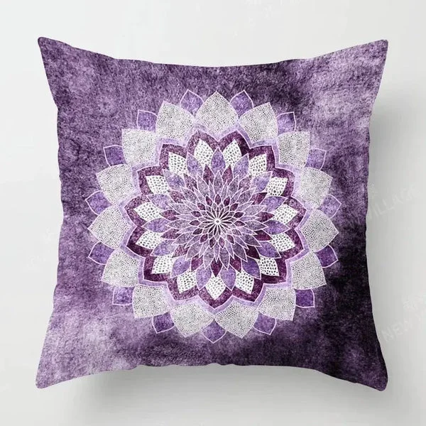Solid Mandala Cushion Cover Comfortable