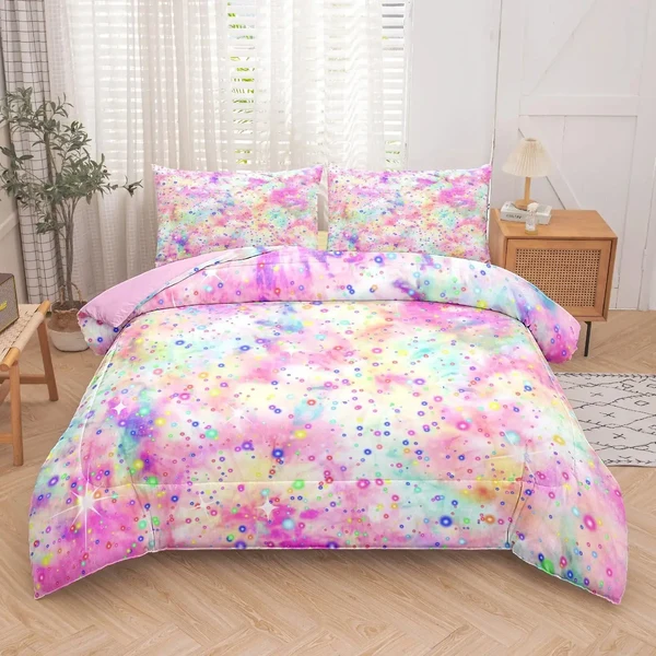 Detailed Rainbow Stars Duvet Cover Next-Generation