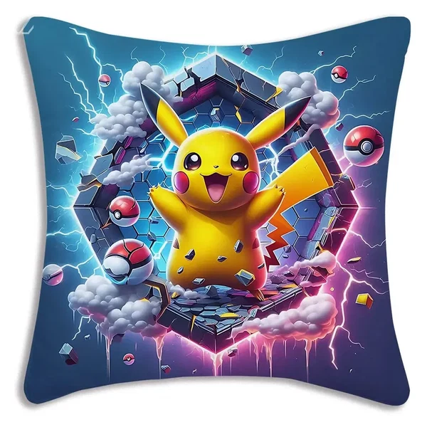 High-Quality Pikachu Cushion Cover Versatile