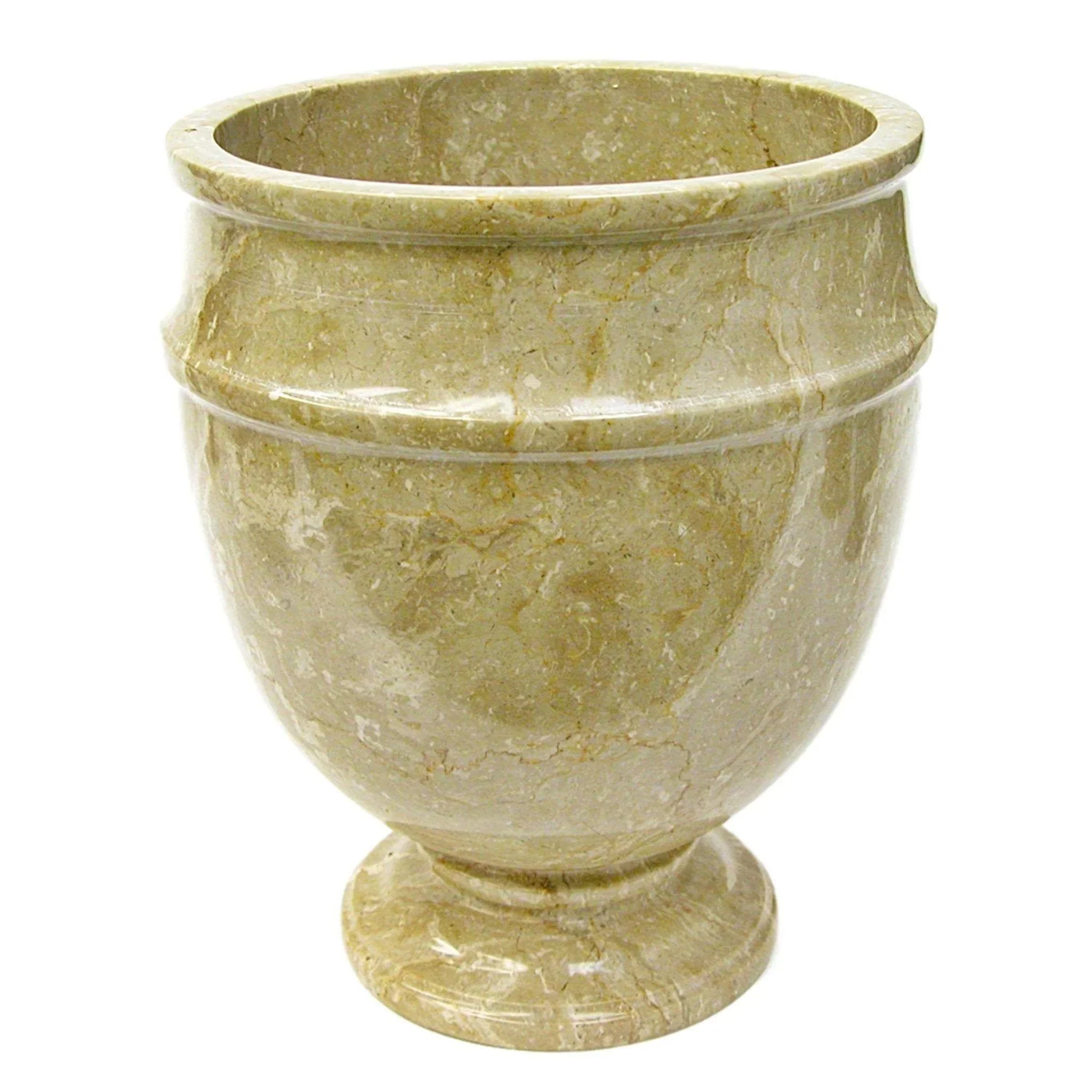Superior Sahara Beige Marble Bathroom Wastebasket Siberian Collection Recyclable