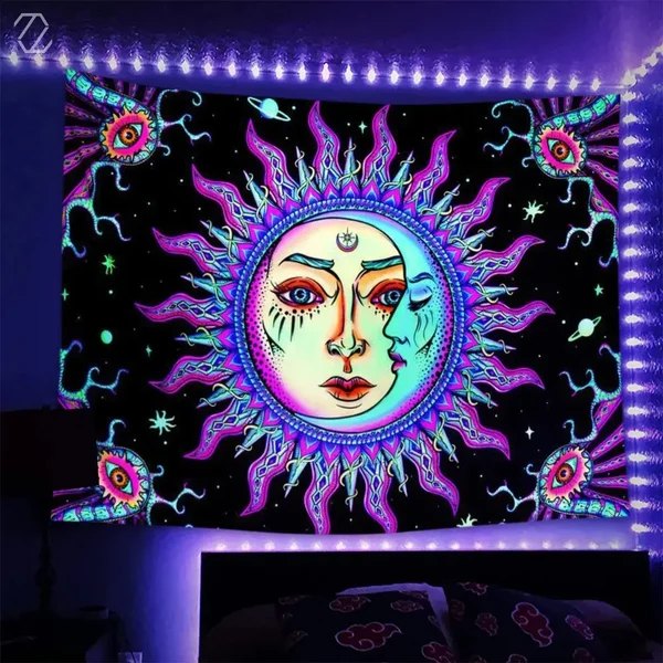 Artisan Psychedelic Sun Tapestry Specialty