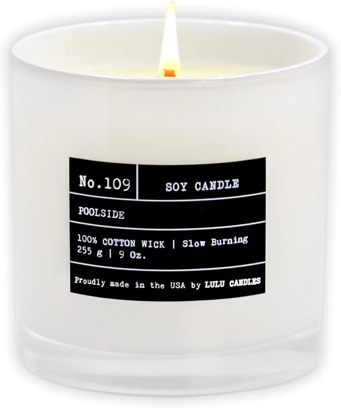 User-Friendly Lulu Candles Poolside Luxury Scented Soy Jar Candle Hand Poured in The Top-Quality