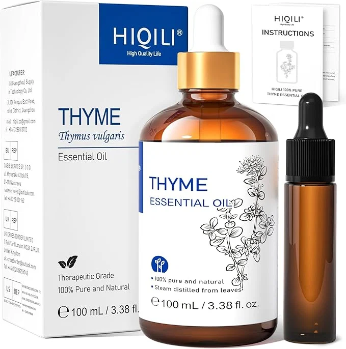 Outstanding HIQILI 3.38 Fl Oz Thyme Essential Oil Pure Undiluted Fine