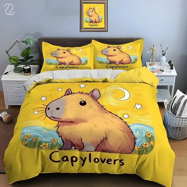 Genuine Cartoon Capybara Duvet Cover Advanced