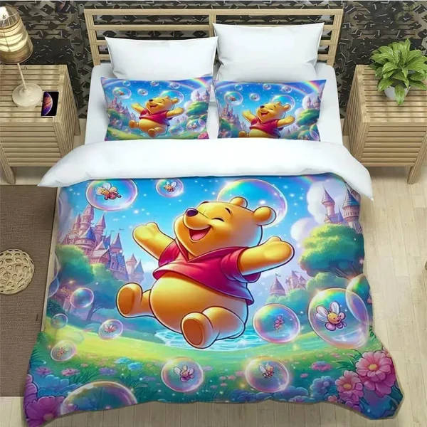 Pure Winnie the Pooh Cartoon Duvet Cover Relaxed