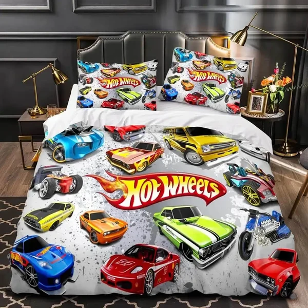 Secure Hot Wheels Duvet Cover Reliable