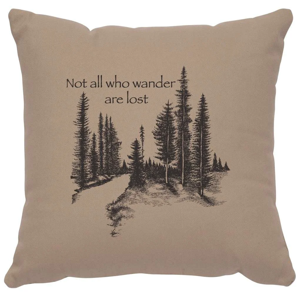Smart quot Wander quot Image Pillow – Cotton Alabaster Superior
