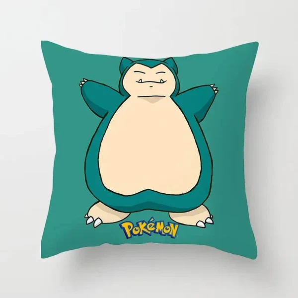 Unique Snorlax Pokemon Cushion Cover Sustainable
