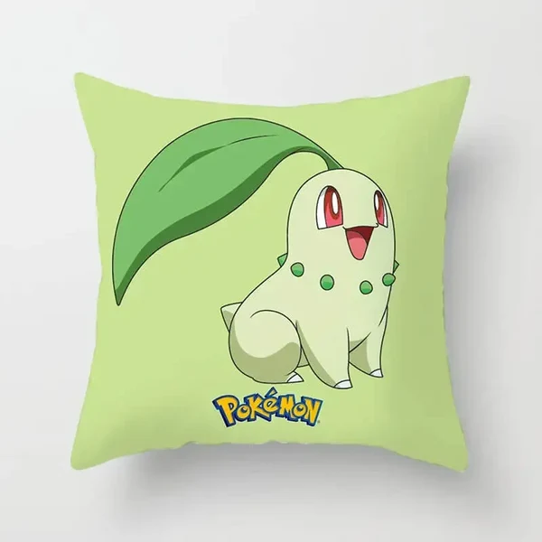 Reusable Chikorita Pokemon Cushion Cover Stylish
