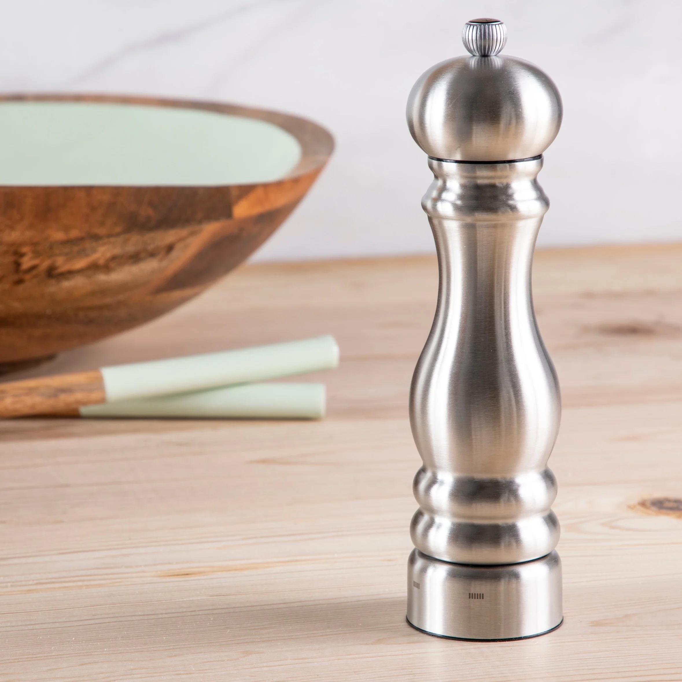 Carefully Designed Peugeot Stainless Steel Salt Mill Sophisticated