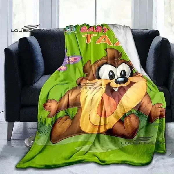 Practical Taz-Mania Throw Blanket Fine Crafted