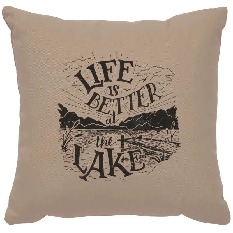 Sustainable quot Life is Better quot Image Pillow 16×16 Easy-to-Use