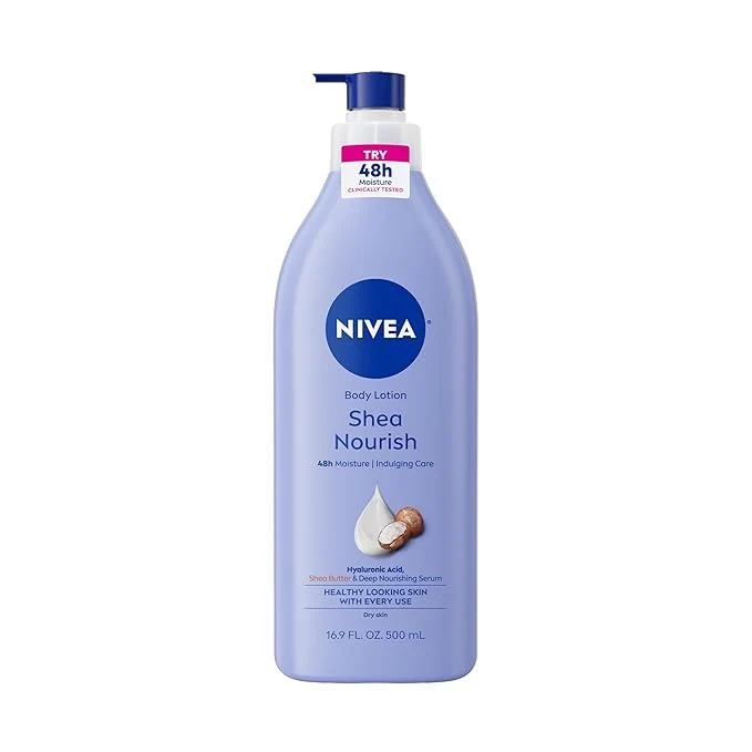 Reusable NIVEA Shea Nourish Body Lotion for Dry Skin Pure
