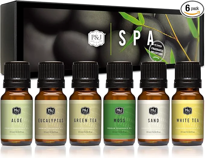 World-Class P J Trading Fragrance Oils for Diffusers for Home Spa Set Fragrance Scents for Selected