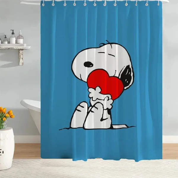 Elegant Snoopy Shower Curtain High-Grade