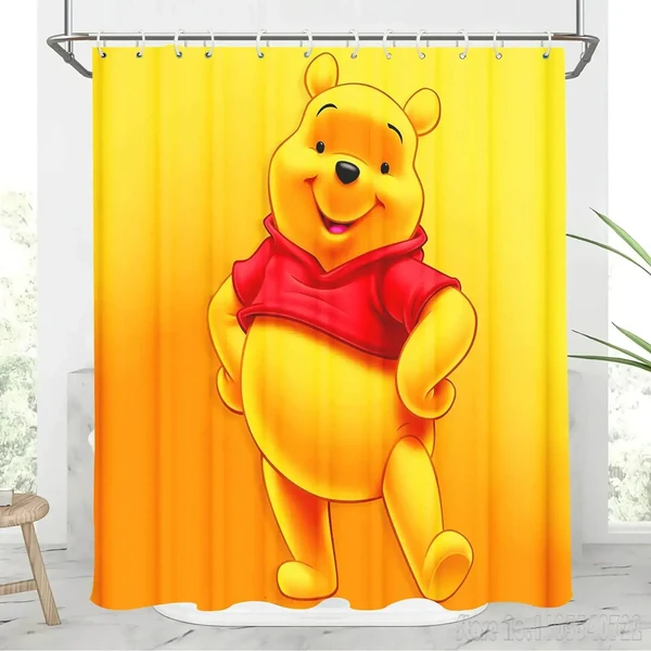 Next-Generation Pooh Shower Curtain User-Friendly