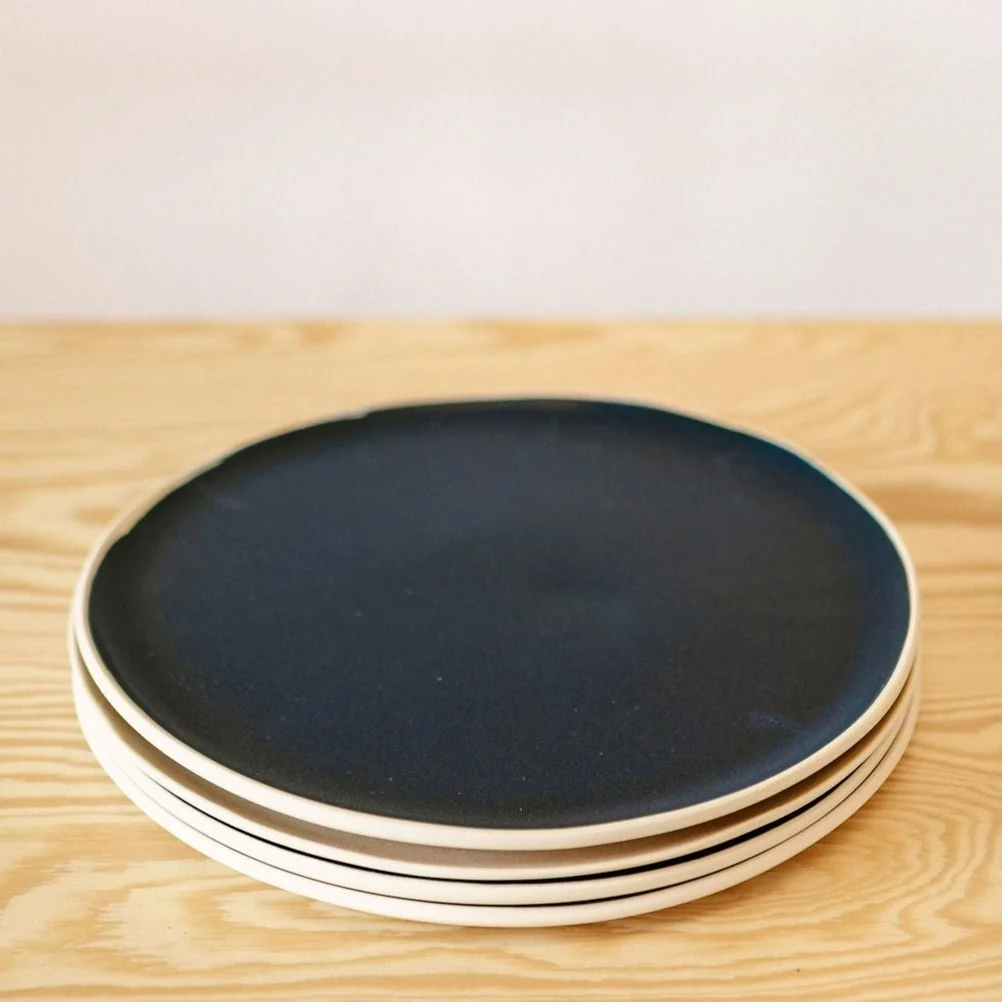 Versatile Treves Dinner Plate Navy Set of 4 Fine