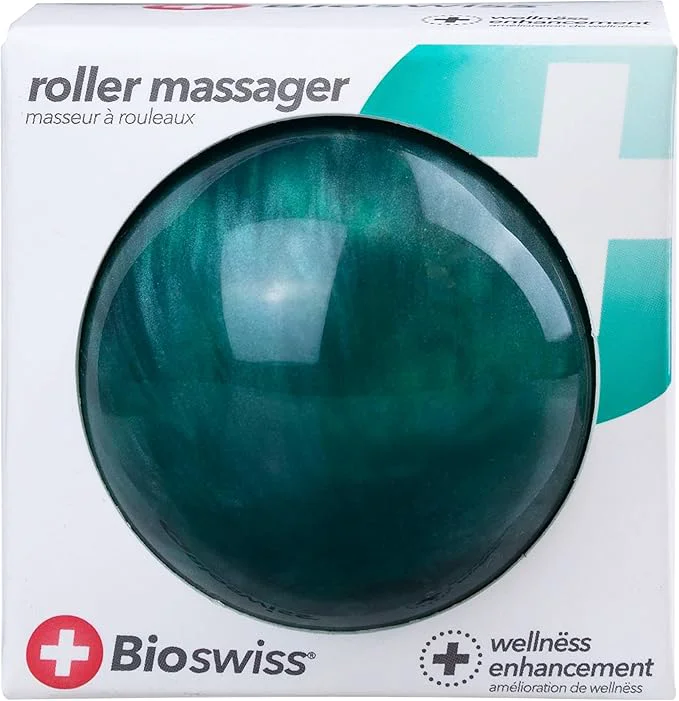 Next-Generation BioSwiss Roller Ball Massager Handheld Full Body Massage Tool Relaxed