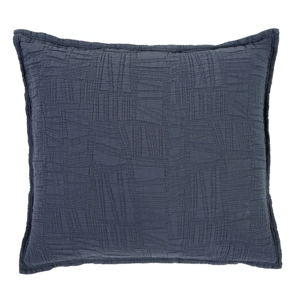 Outstanding Harbour Euro Sham Navy Safe