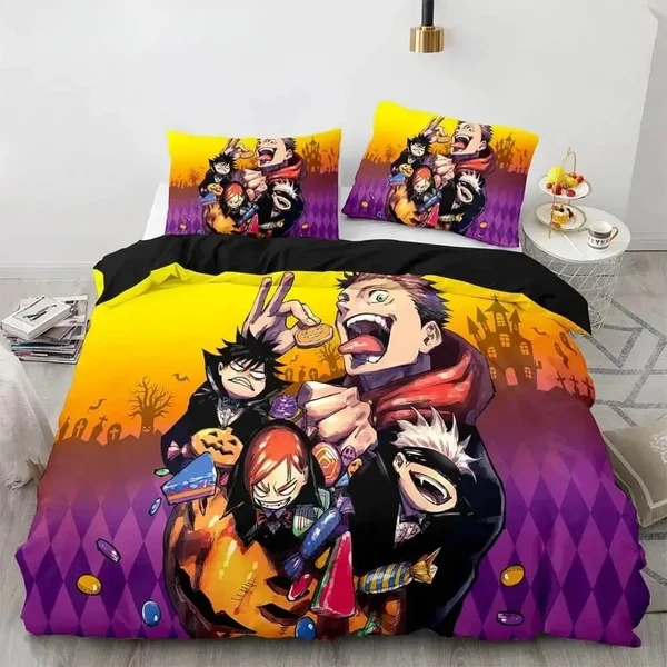 Stylish Anime Jujutsu Kaisen Duvet Cover Functional